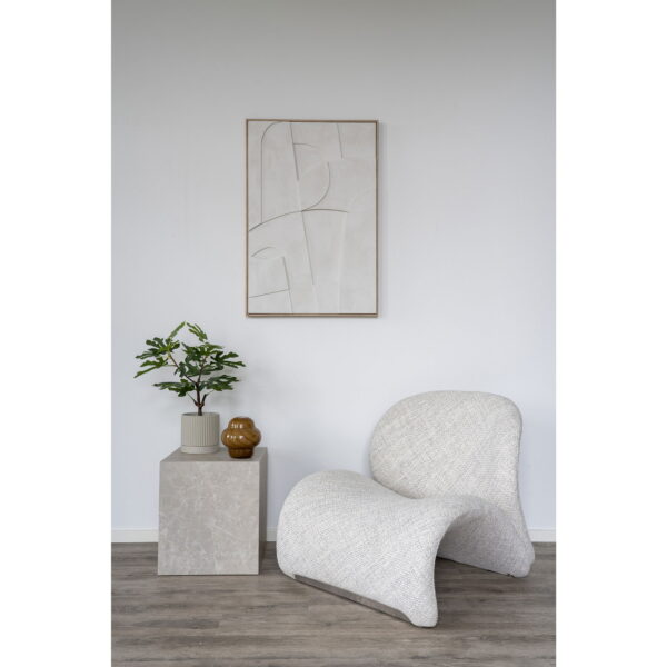 Reljefinis paveikslas | 60 x 90 x 3 cm | Balta
