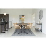 Fotelis iš poliratano | 57 x 82 x 60 cm | Natūrali medžio