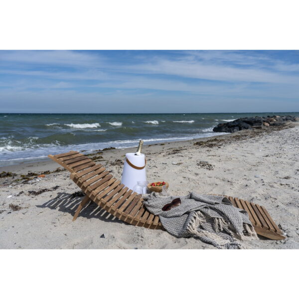 Paplūdinimio gultas | Šezlongas | 50 x 25 x 160 cm | Natūrali medžio