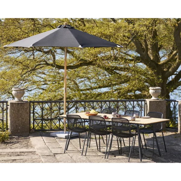 Tvirtas lauko skėtis | Terasai | Sodui | 300 x 265 x 300 cm | Juoda