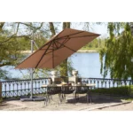 Reguliuojamas lauko skėtis | 295 x 260 x 295 cm | Smėlio