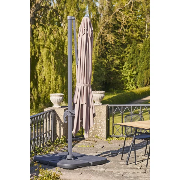 Reguliuojamas lauko skėtis | 295 x 260 x 295 cm | Smėlio