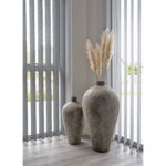 Terakota molio Dekoratyvinė vaza | 32 x 60 x 32 cm | Ruda